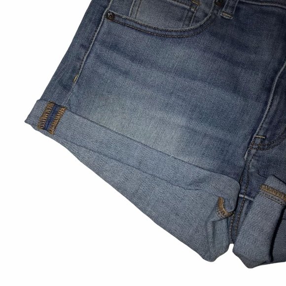 American Eagle Distressed Hi-Rise Shortie Shorts 8 - Picture 4 of 8